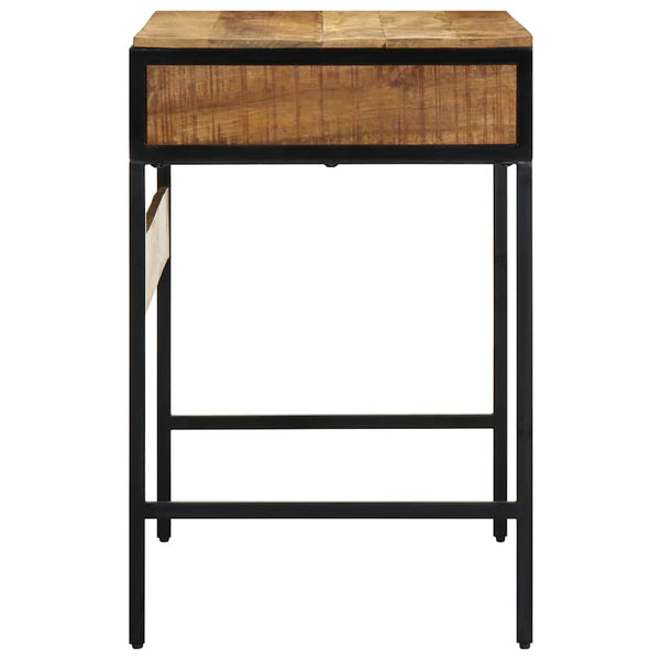 Schreibtisch mit Regal Mango Massivholz Braun