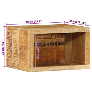 Nachttisch Braun Mango Massivholz 40x30x25 cm