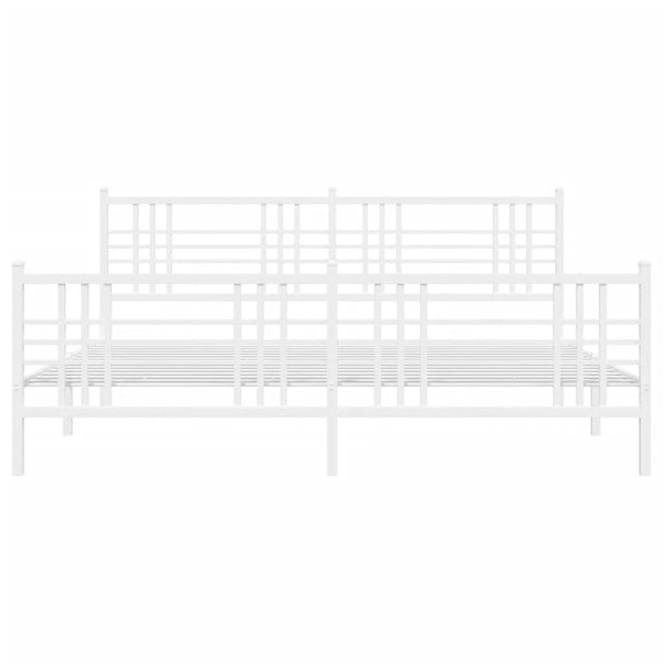 Metallbett 180x200 cm Weiß
