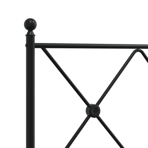 Metall Bettgestell Schwarz 90x190 cm