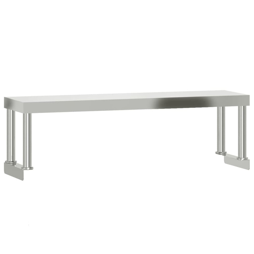 Edelstahl Aufsatzboard für Küchentisch 110x30x35 cm