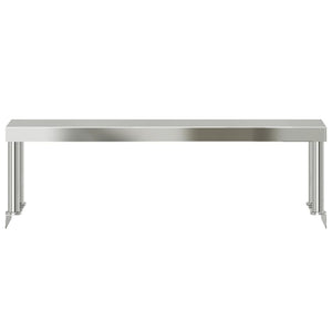 Edelstahl Aufsatzboard für Küchentisch 110x30x35 cm