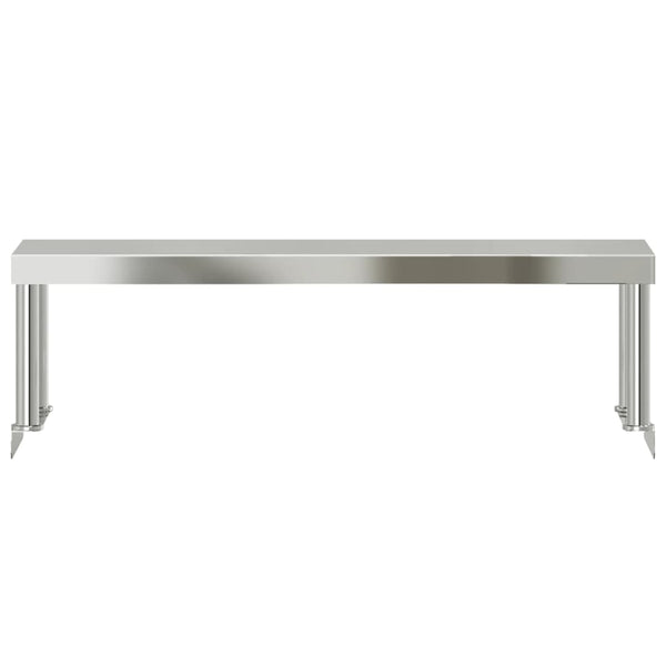 Edelstahl Aufsatzboard für Küchentisch 110x30x35 cm