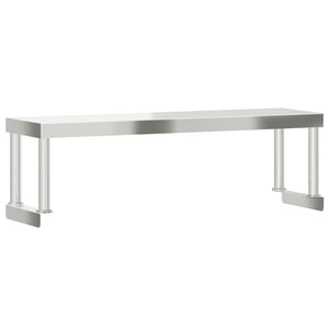 Edelstahl Aufsatzboard für Küchentisch 110x30x35 cm