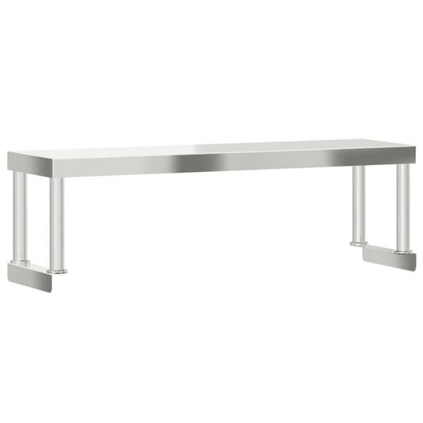 Edelstahl Aufsatzboard für Küchentisch 110x30x35 cm