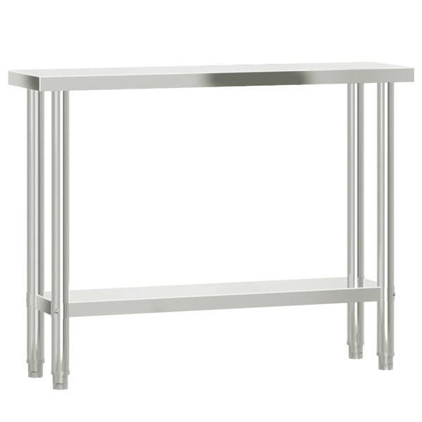 Edelstahl Küchentisch Arbeitstisch 110cm