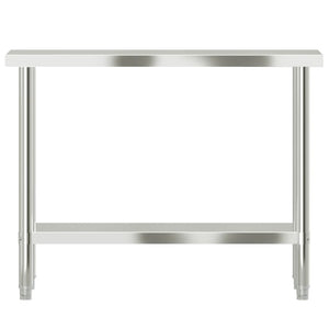 Edelstahl Küchentisch Arbeitstisch 110cm