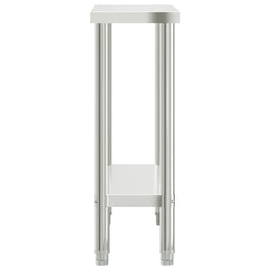 Edelstahl Küchentisch Arbeitstisch 110cm