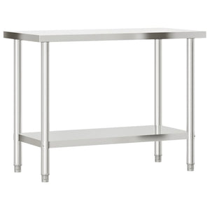 Edelstahl Küchentisch Arbeitstisch 110 cm