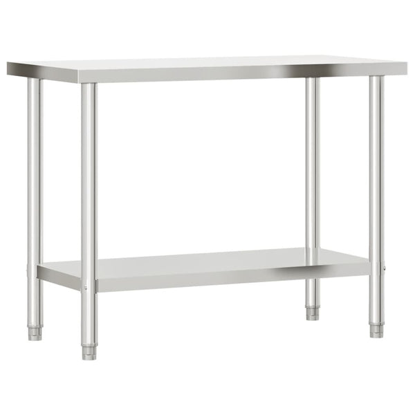 Edelstahl Küchentisch Arbeitstisch 110 cm