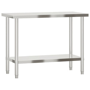Edelstahl Küchentisch Arbeitstisch 110 cm