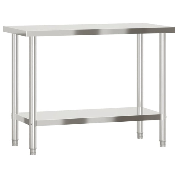 Edelstahl Küchentisch Arbeitstisch 110 cm