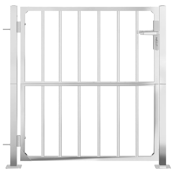 Gartentor 100 x 95 cm Edelstahl