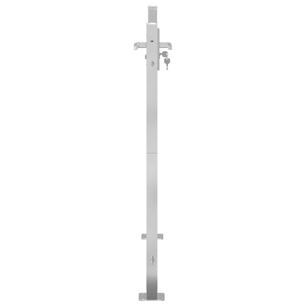 Gartentor 100 x 95 cm Edelstahl