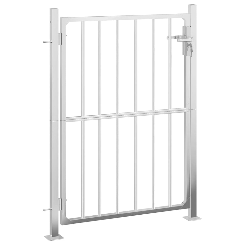 vidaXL Portail de jardin 100 x 145 cm Acier inoxydable