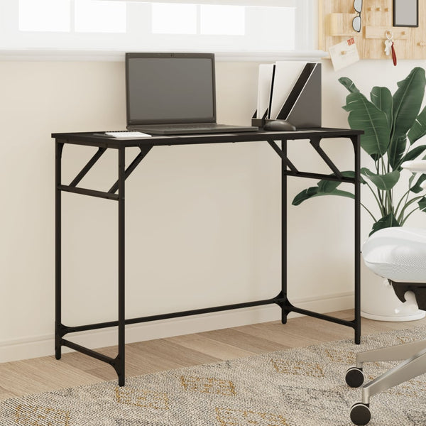 Schwarzer Schreibtisch 100x45 cm