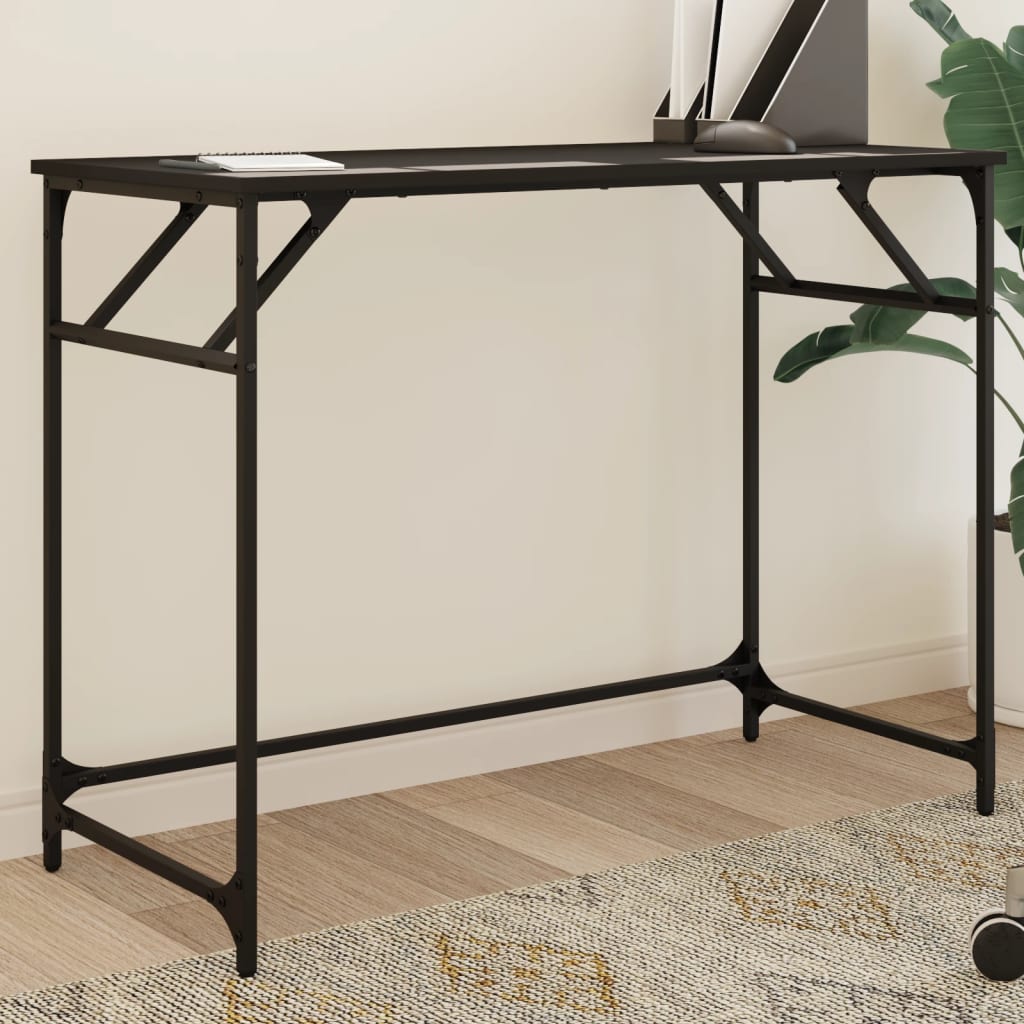 Schwarzer Schreibtisch 100x45 cm