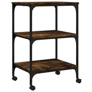 Druckerständer Räuchereiche mit 3 Ablagen