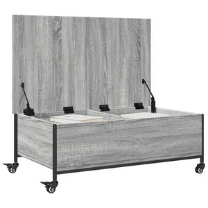 Couchtisch Grau Sonoma mit Rollen