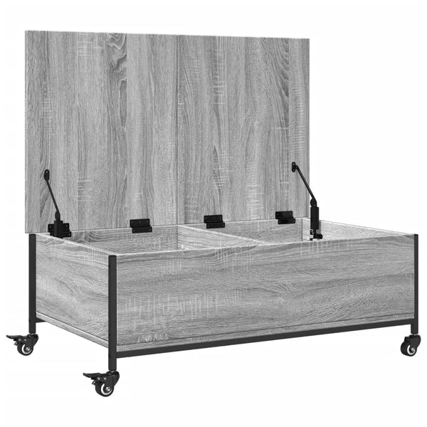 Couchtisch Grau Sonoma mit Rollen