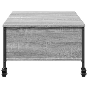 Couchtisch Grau Sonoma mit Rollen