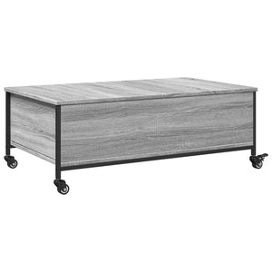 Couchtisch Grau Sonoma mit Rollen