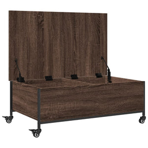 Couchtisch Braun Eiche mit Rollen