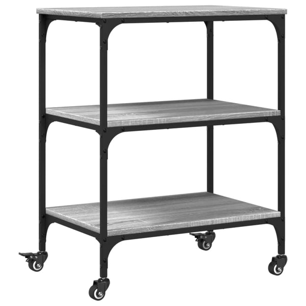 Küchenwagen Grau Sonoma 60x41x76 cm