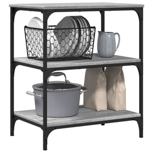 Küchenwagen Grau Sonoma 60x41x76 cm
