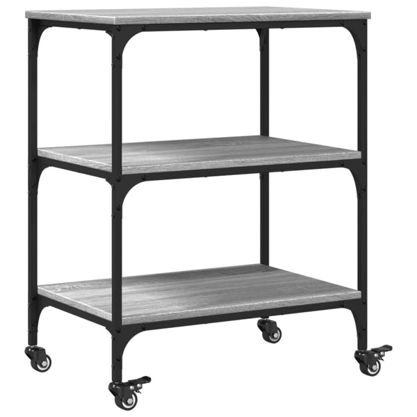 Küchenwagen Grau Sonoma 60x41x76 cm