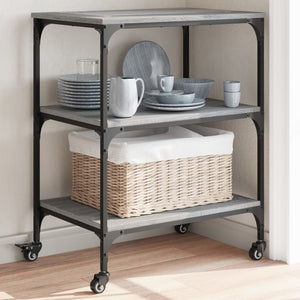 Küchenwagen Grau Sonoma 60x41x76 cm