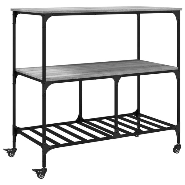 Küchenwagen Grau Sonoma 100x50x95 cm