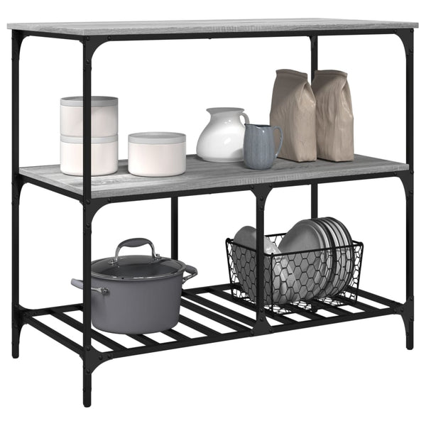 Küchenwagen Grau Sonoma 100x50x95 cm
