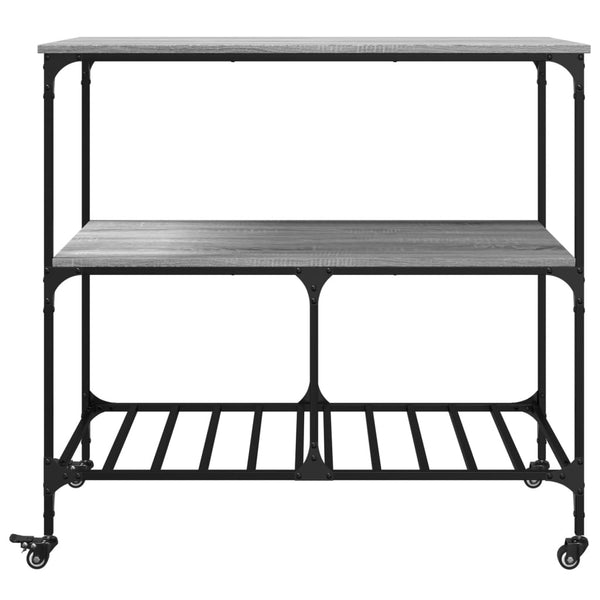 Küchenwagen Grau Sonoma 100x50x95 cm