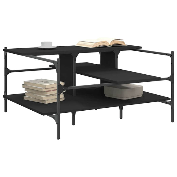 Schwarzer Couchtisch 100x100 cm