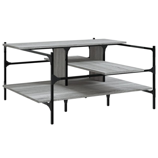 Grauer Couchtisch Sonoma 100x100 cm