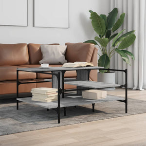 Grauer Couchtisch Sonoma 100x100 cm