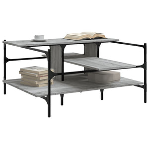Grauer Couchtisch Sonoma 100x100 cm