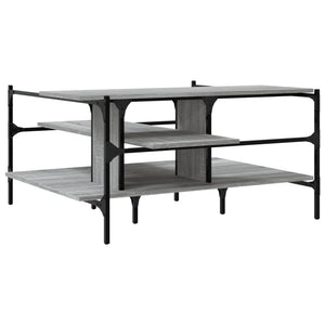 Grauer Couchtisch Sonoma 100x100 cm