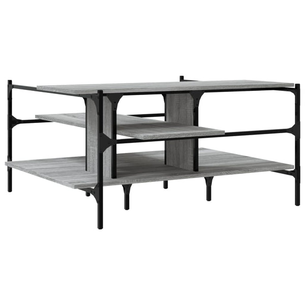 Grauer Couchtisch Sonoma 100x100 cm