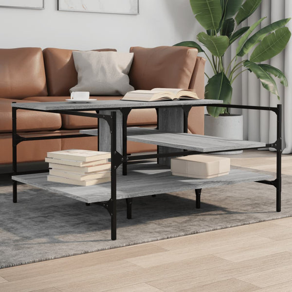 Grauer Couchtisch Sonoma 100x100 cm