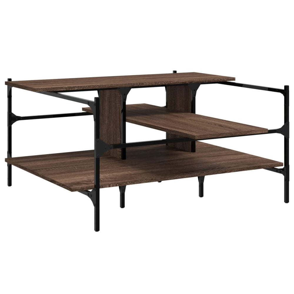 Couchtisch Eiche Braun 100x100 cm