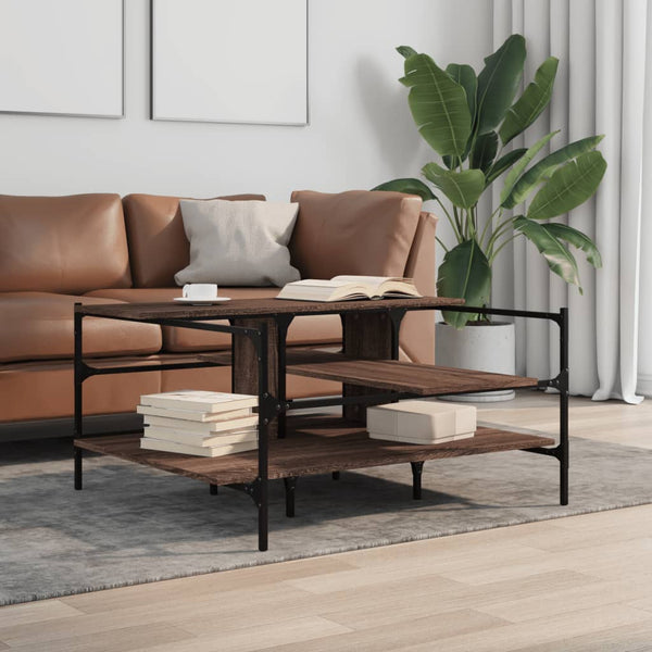 Couchtisch Eiche Braun 100x100 cm