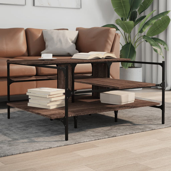 Couchtisch Eiche Braun 100x100 cm