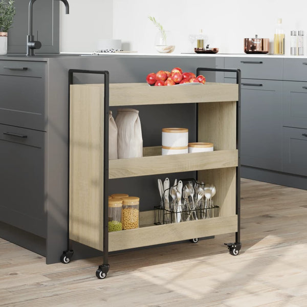 Küchenwagen Sonoma Eiche 70x30x82 cm