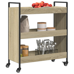 Küchenwagen Sonoma Eiche 70x30x82 cm