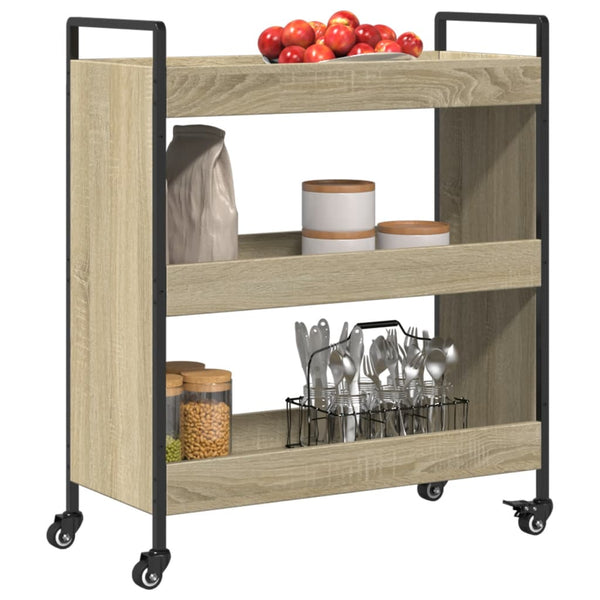 Küchenwagen Sonoma Eiche 70x30x82 cm