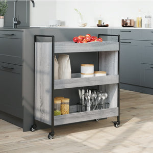 Küchenwagen Grau Sonoma 70x30x82 cm