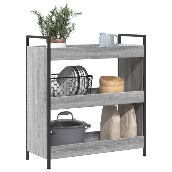 Küchenwagen Grau Sonoma 70x30x82 cm