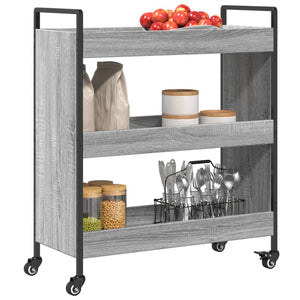 Küchenwagen Grau Sonoma 70x30x82 cm